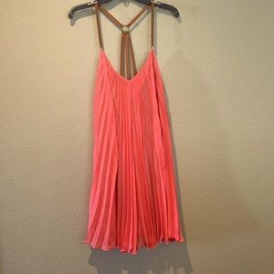 BCBG Cayanne Sleeveless Pleated Dress
